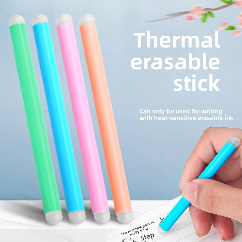10pcs Erasable Pen Special Eraser Rubber Stick Creative Stationery School Office Supplies Cute Cartoon Children Learning Gifts