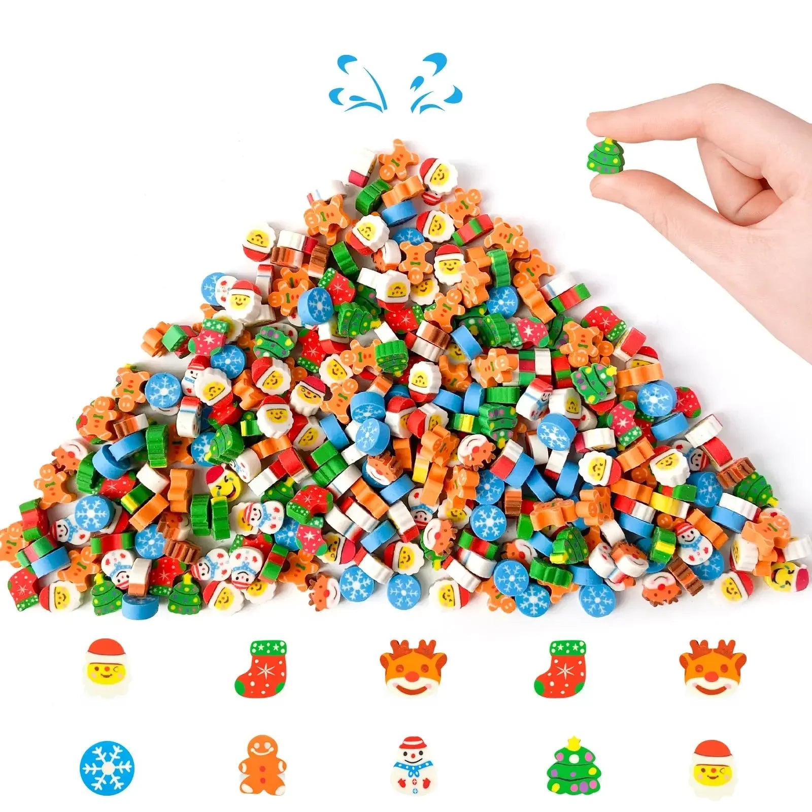 50pcs Mini Desk Pets Cute Little Animal Eraser Small Space Erasers for Kids Classroom Student Prizes Party Favors Carnival Gifts