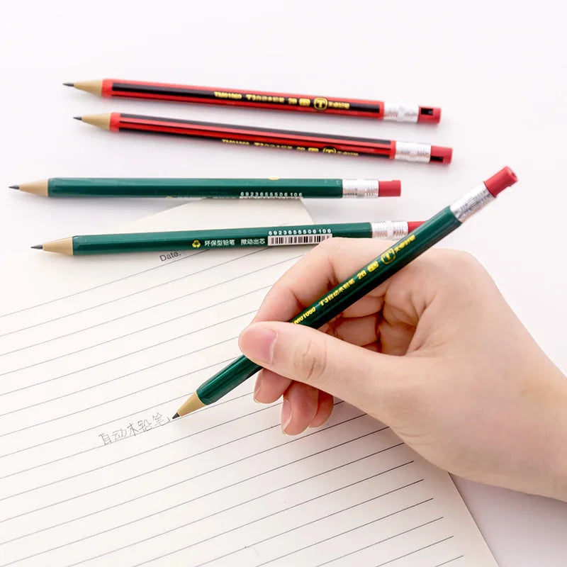 2.0mm Mechanical Pencils Set 2B Automatic Student Pencils with Sharpener Color Pencil Leads School Pens Kawaii Cute Stationery