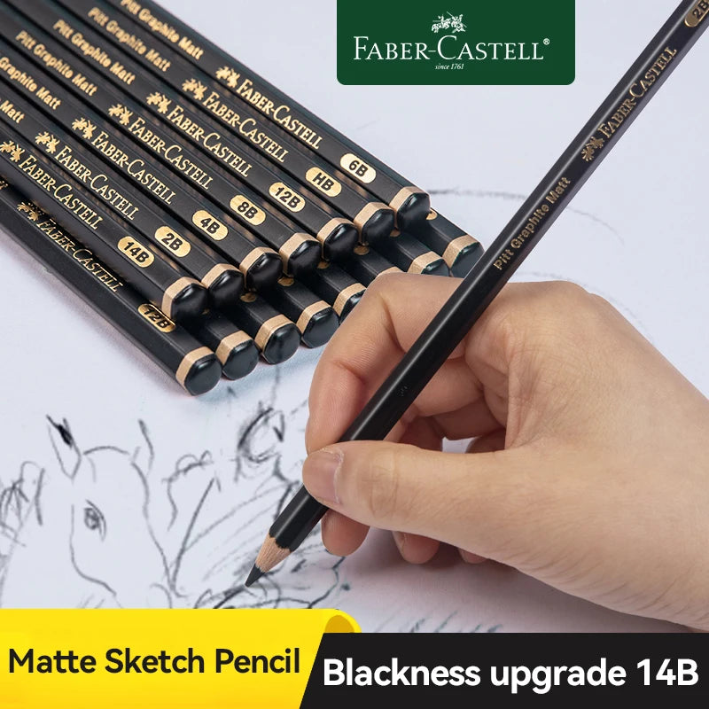 Faber-Castell 3/12Pcs Set Matte Sketch Pencil Painting Art Graphite Pencils Shading Writing Sketch Drawing Design Art Supplies