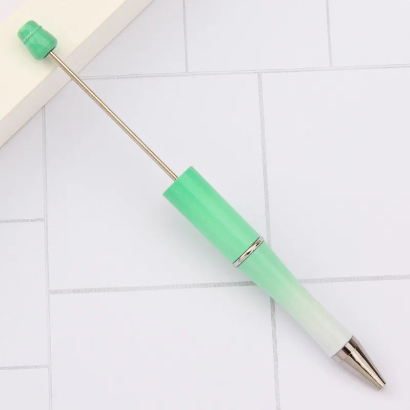 30Pcs DIY Beadable Ballpoint Ball Pens Gradient Gift Advertising Pens Korean Stationery Pen Making Supplies Gifts Office School