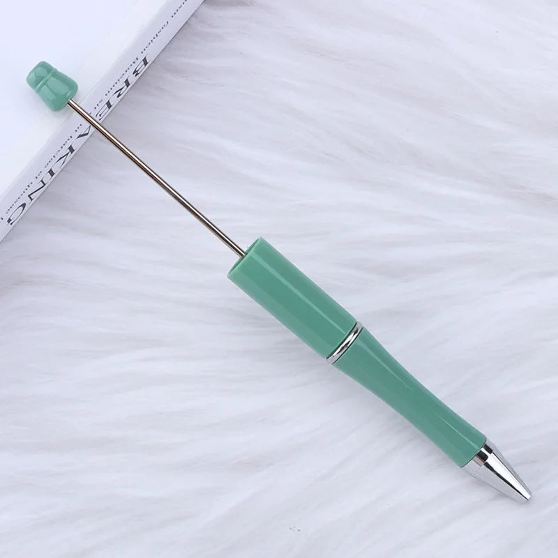 30Pcs DIY Beadable Ballpoint Ball Pens Gradient Gift Advertising Pens Korean Stationery Pen Making Supplies Gifts Office School