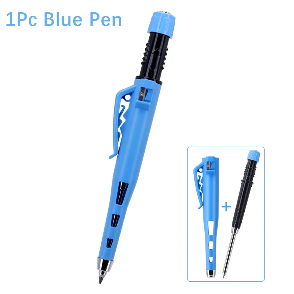 High Quality 2.8mm Woodworking Mechanical Pencil Protective Case with Built-In Pencil Sharpener Deep Hole Marking Pencil