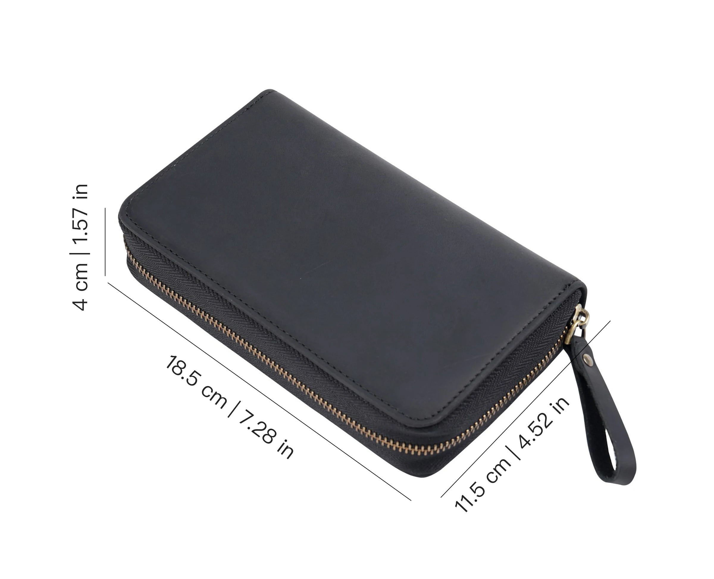 Genuine Leather Fountain Pen Holder Case with Divider, Large Capacity Pencil Pouch Pen Bag for 10 Pens, for Students Stationery
