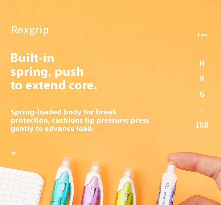 Japan PILOT HRG-10R Mechanical Pencil,Colored Rod Unbreakable,Non-Toxic,for Kids Beginner writing,drawing,Design School Supplies