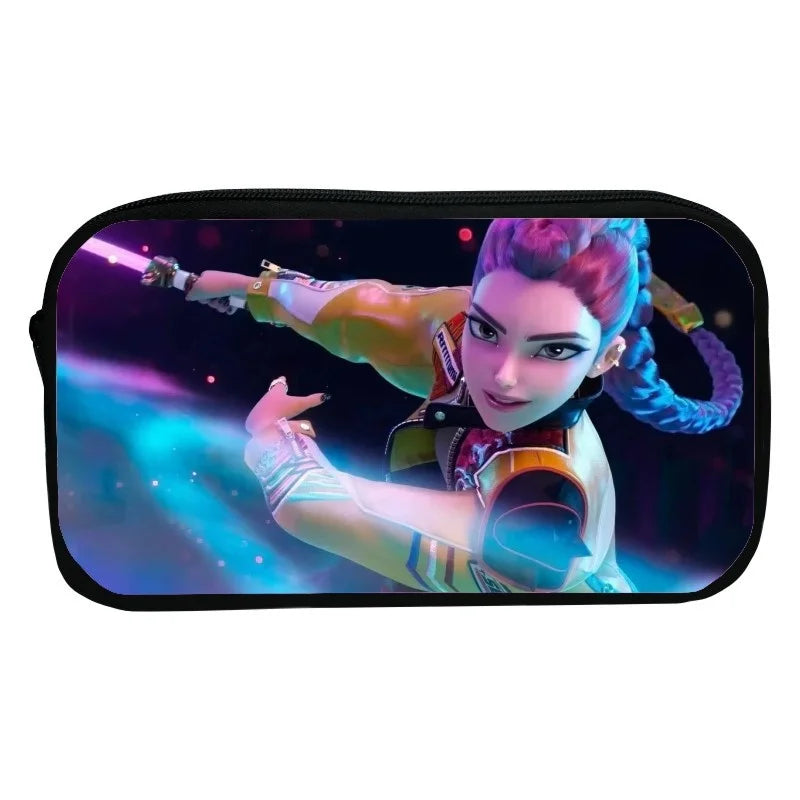 2025 Kpop Demon H Student Pencil Case Large Cloth Bag For Girl Cartoon Kpop D Hunters For School Pencil Case Estuche Escolar
