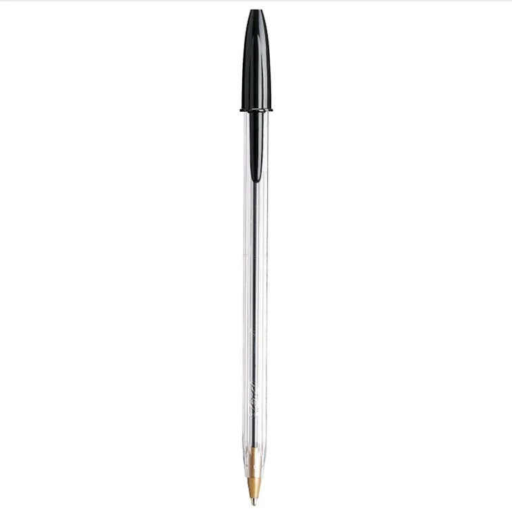 BIC Cristal Bold Crystal Pen Black Blue Red Ballpoint Pen School Supplies Office Supplies