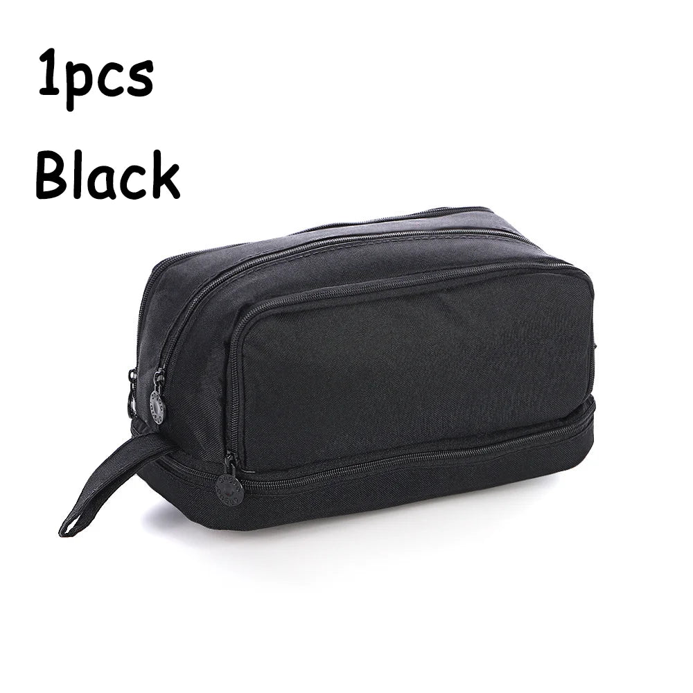 1 Large Capacity Pencil Case Durable Oxford Cloth Pencil Pouch Portable Storage Bag Ideal for School and Office Use