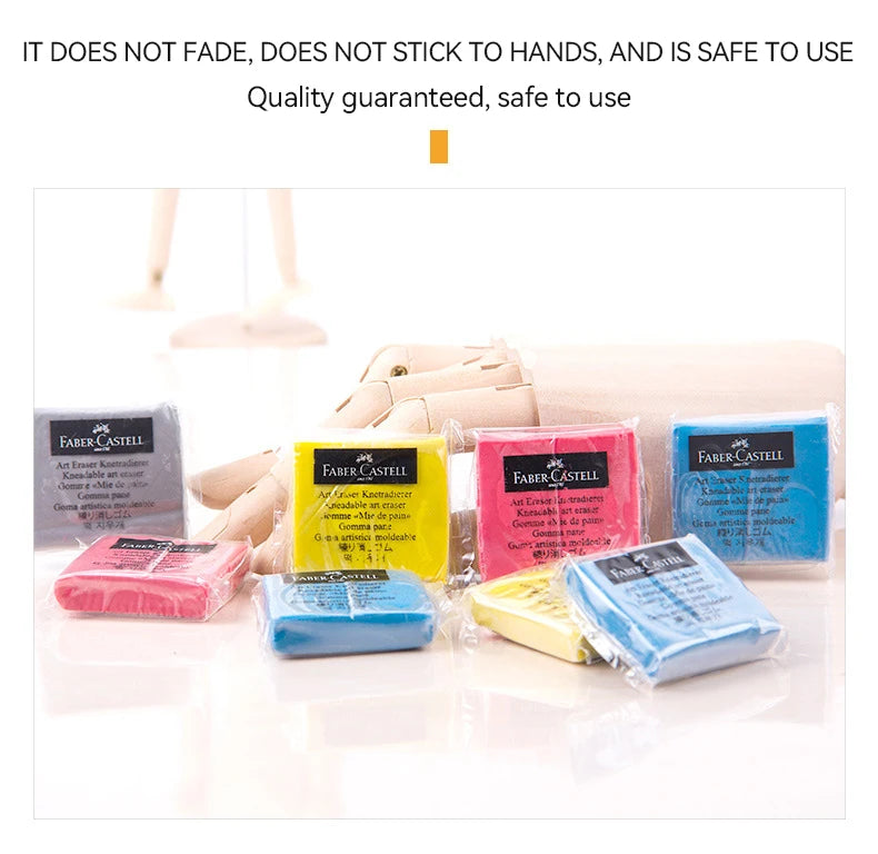 4Pcs Plasticity Rubber Eraser Wipe Highlight Kneaded Soft for Art Pianting Artists Design Sketch Drawing Plasticine Stationery