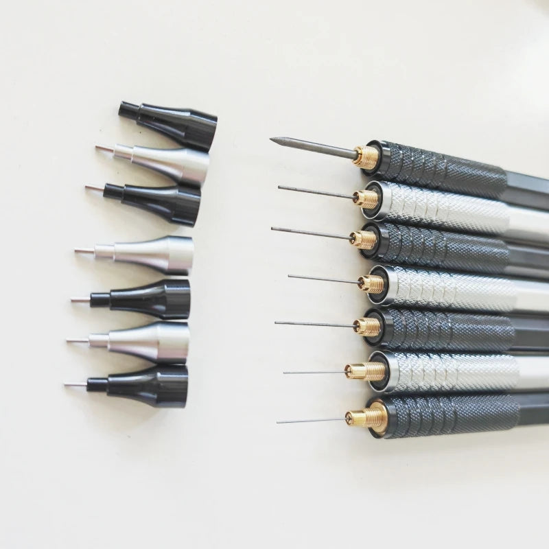 0.3/0.5/0.7/2.0mm Mechanical Pencil Low Center of Gravity Metal Drawing Special Pencil Office School Writing Art Supplies