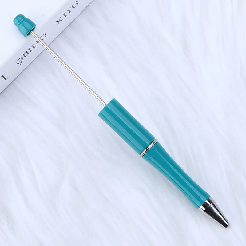 30Pcs DIY Beadable Ballpoint Ball Pens Gradient Gift Advertising Pens Korean Stationery Pen Making Supplies Gifts Office School