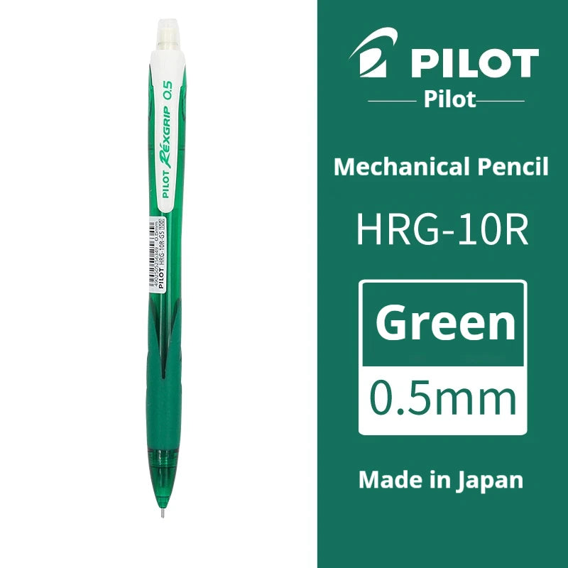 Pilot HRG-10R Mechanical Pencil 0.5mm Colorful Barrel Soft Grip Retractable Nib Anti-Breakage Lead Propelling Pencils Gift Idea
