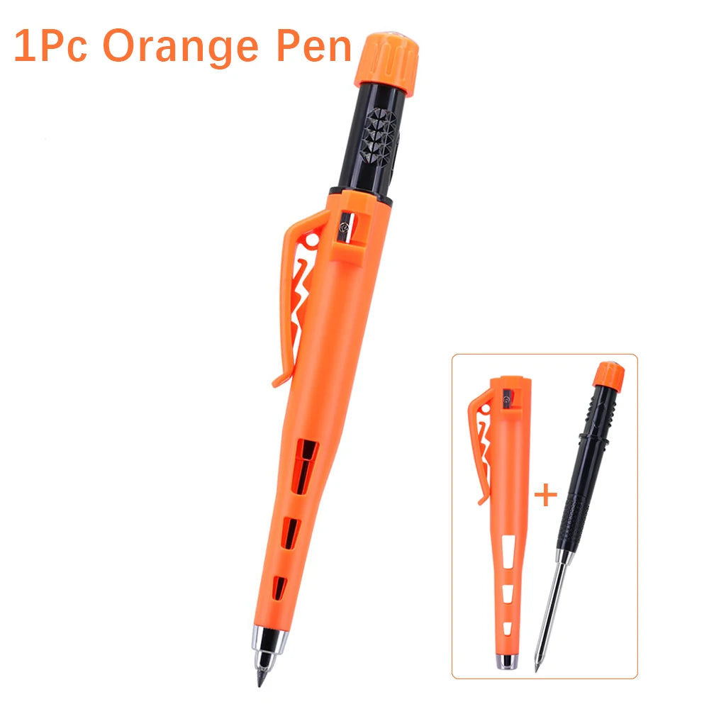 High Quality 2.8mm Woodworking Mechanical Pencil Protective Case with Built-In Pencil Sharpener Deep Hole Marking Pencil