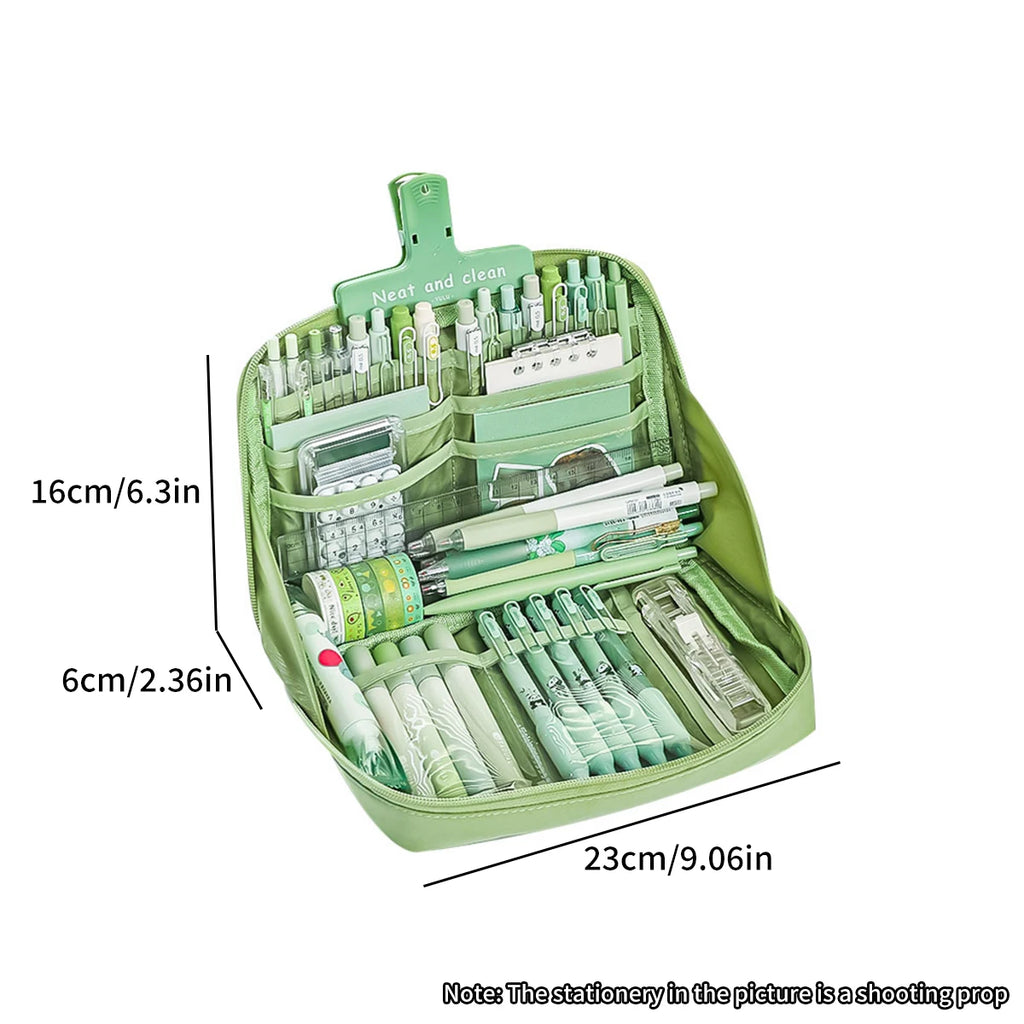 Large Capacity 12 Layers Pencil Case Multifunctional Classification Storage Stationery Bag Korean Stationery Back To School