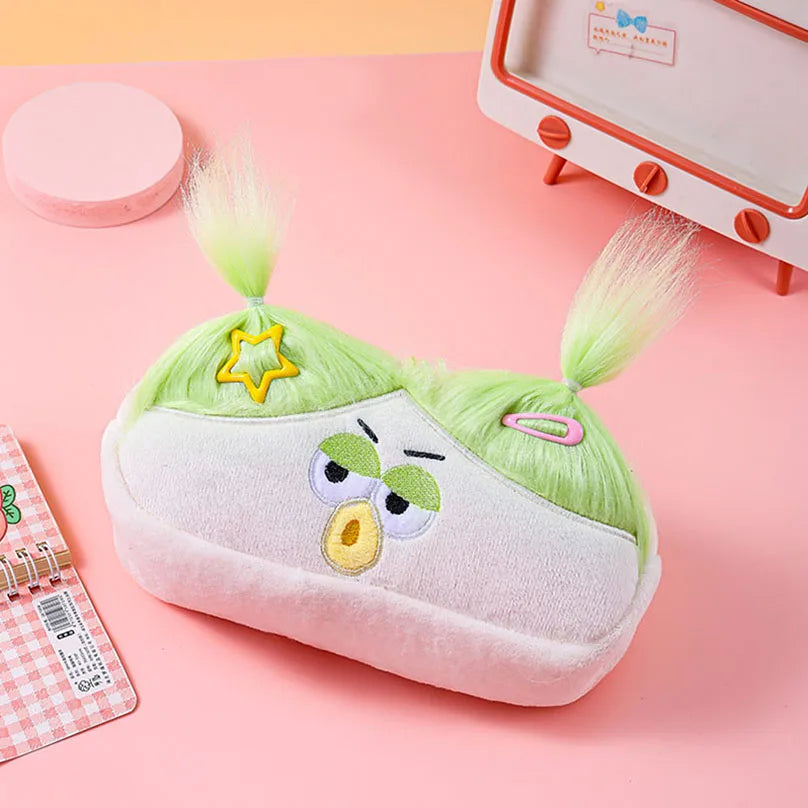 Long Hair Pencil Case School Supplies Pencil Pouch Estuche Escolar Funny Comb Large Capacity Cute Stationery Pencil Case Girls