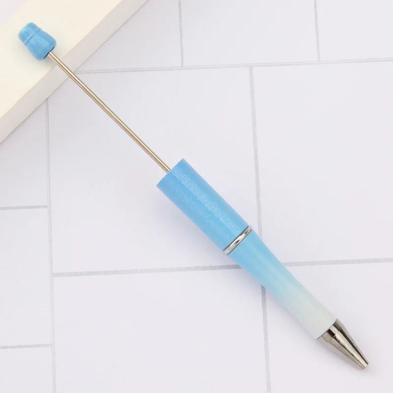 30Pcs DIY Beadable Ballpoint Ball Pens Gradient Gift Advertising Pens Korean Stationery Pen Making Supplies Gifts Office School