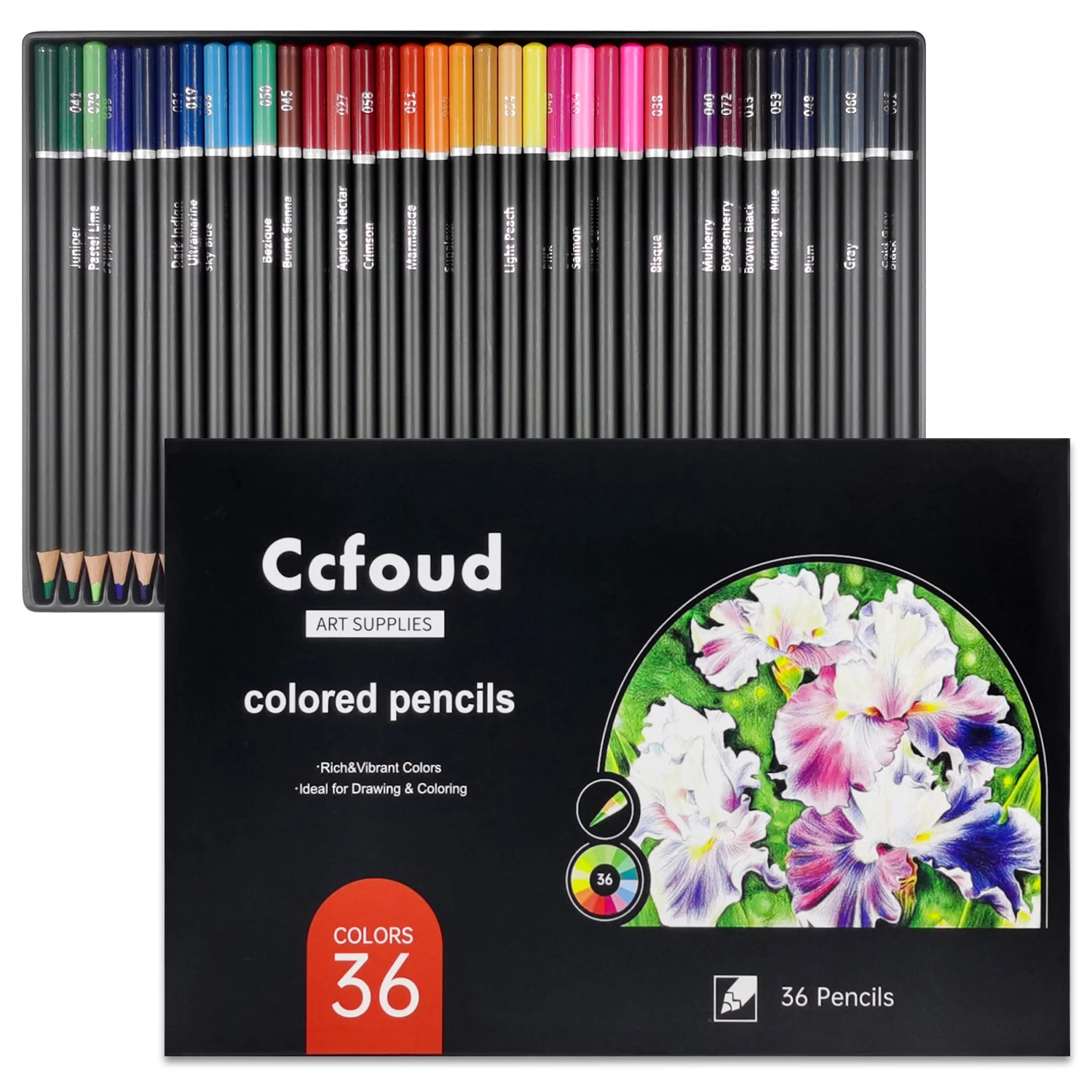 Watercolor/oil-based Colored Pencils,Set of 36/48/50/72 Professional Colored Pencils for Adult ,for Coloring,Blending & Layering