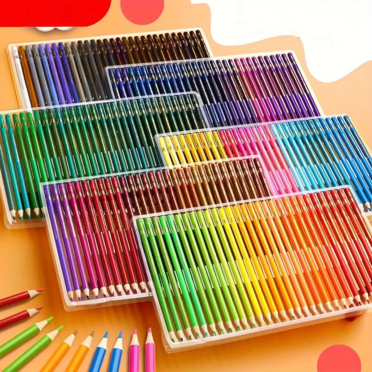 48/72/80/120/160/180/260/520 Professional Oil Based Colored Pencils for Artists - Pencils for Drawing, Sketching & Coloring