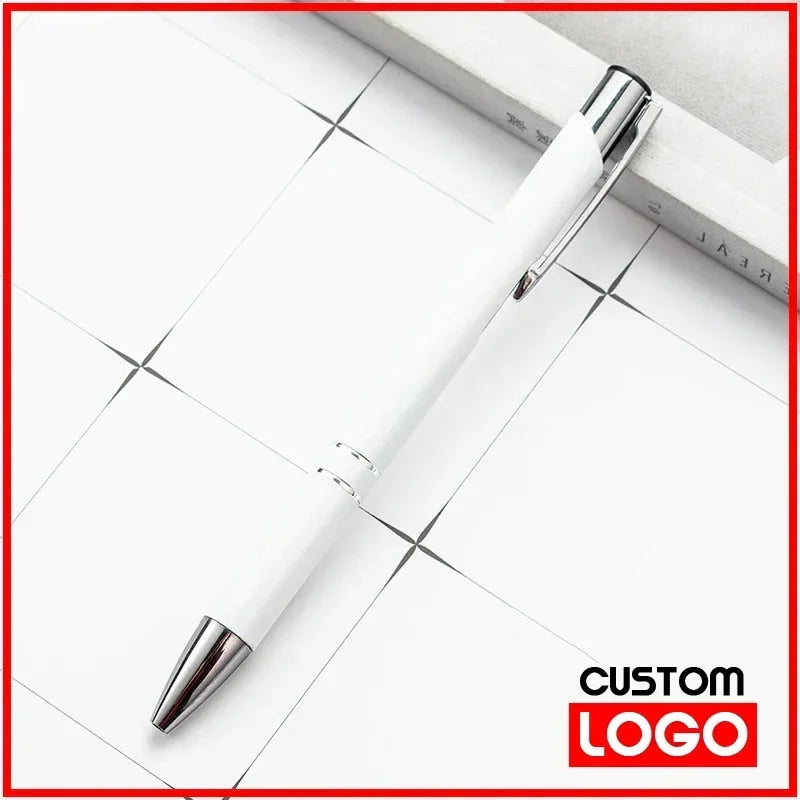 50pcs/lot Hot Sell Custom Ballpoint Pen Metal Pen Support Custom Logo Advertising Wholesale Personalized Pen Advertising Gift