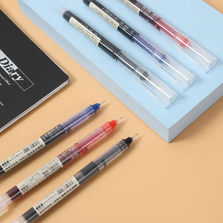 6 mixed color pack,ballpoint pen, quick drying ballpoint pen,neutral pen, student water-based pen, office stationery special pen