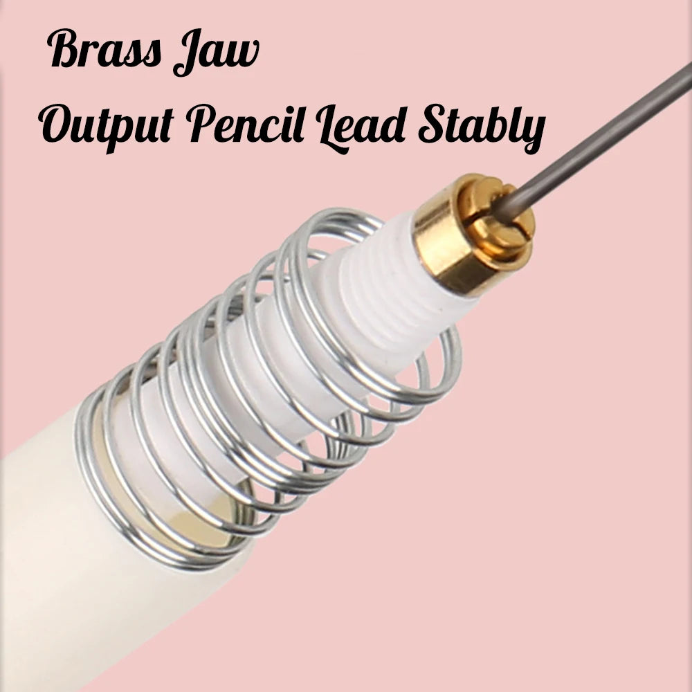 Kit 6pcs 0.5mm Mechanical Pencil for School Students, Anti-broken Core Lower Gravity Center