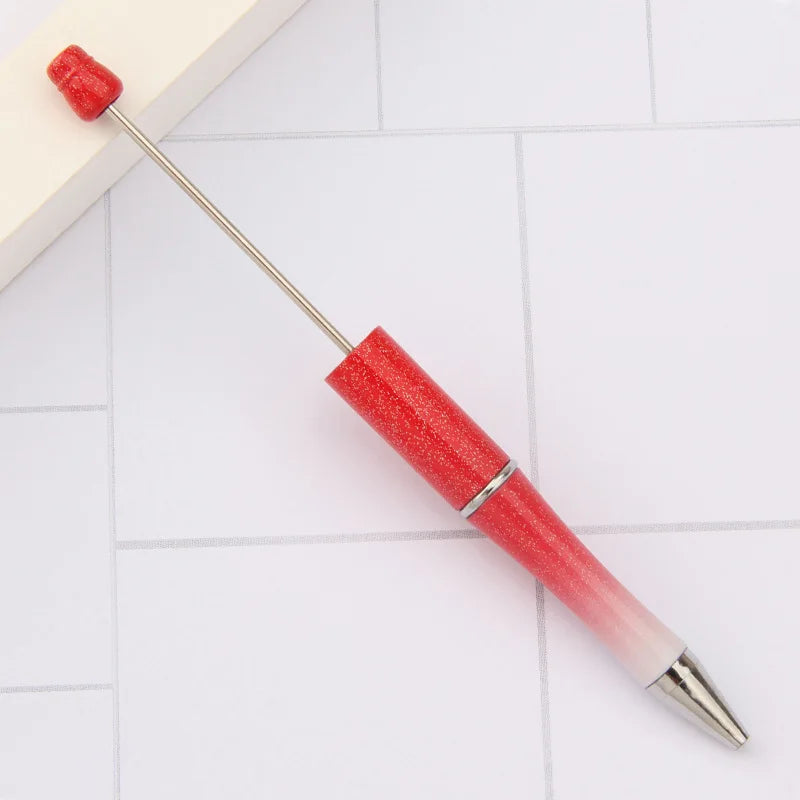 30Pcs DIY Beadable Ballpoint Ball Pens Gradient Gift Advertising Pens Korean Stationery Pen Making Supplies Gifts Office School