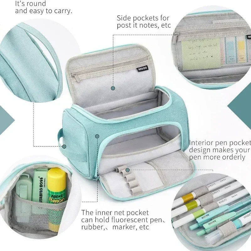 Super Big Cute Pencil Case Pencil Box Storage Bag Large Capacity for Boy Girl Kid's Gift Kawaii Pensil Case School Stationery