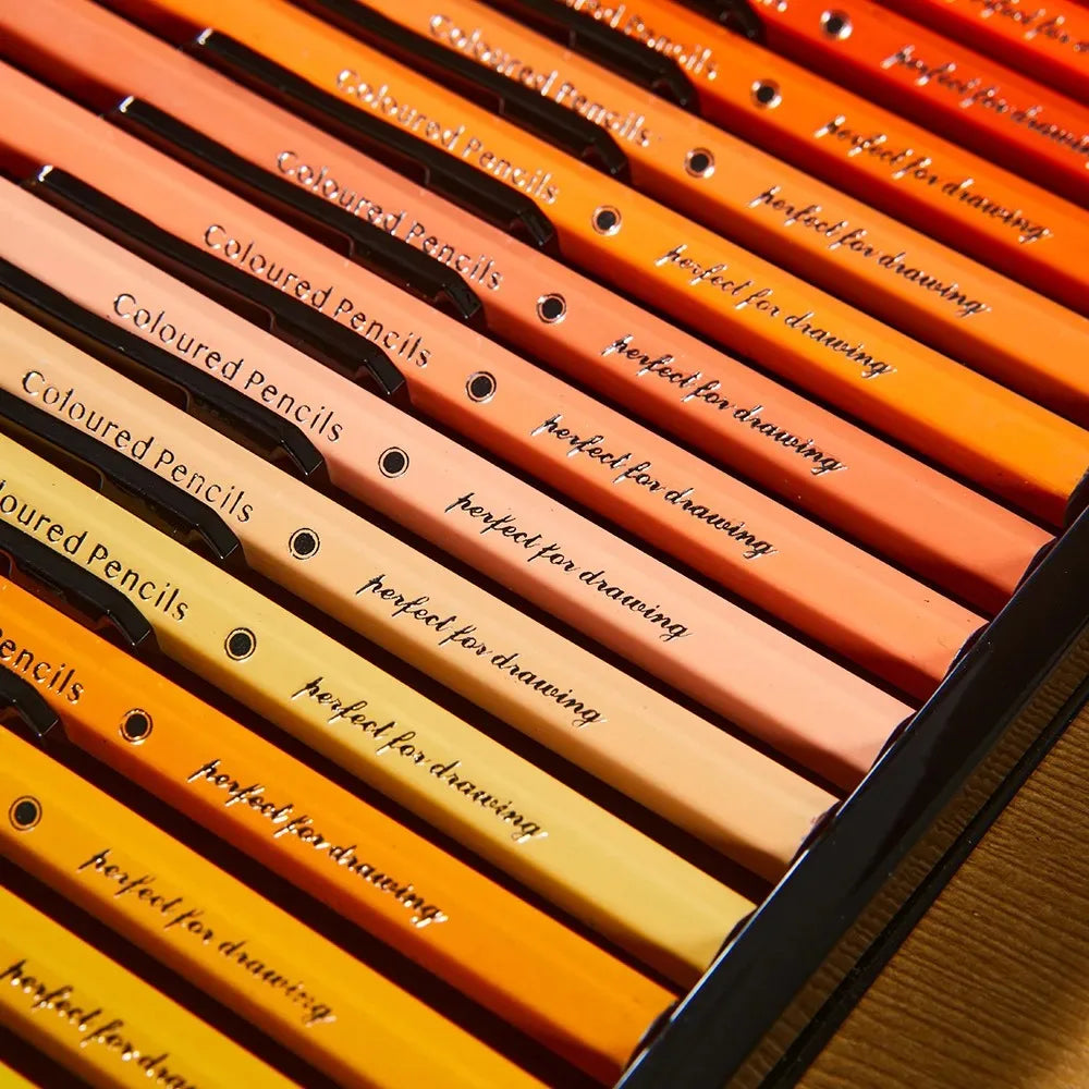 12/36/48/72 Professional Wooden Colored Pencils Set Hexagon Handle Artist Painting Drawing Sketching Art Design Oily Pencils