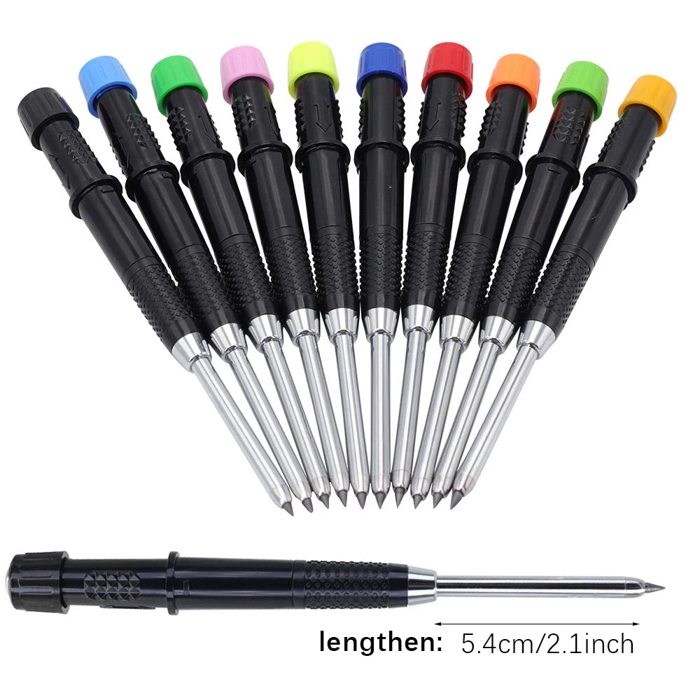 High Quality 2.8mm Woodworking Mechanical Pencil Protective Case with Built-In Pencil Sharpener Deep Hole Marking Pencil