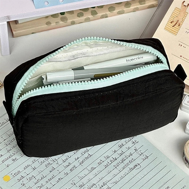 Pencil Case Large Capacity Pencil Pouch Portable 3 Layers Pen Bag Gift for Office School Back To School Stationery Storage Bags