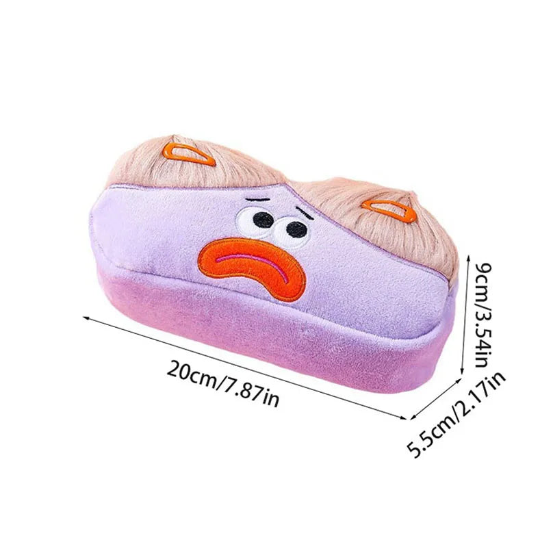 Long Hair Pencil Case School Supplies Pencil Pouch Estuche Escolar Funny Comb Large Capacity Cute Stationery Pencil Case Girls