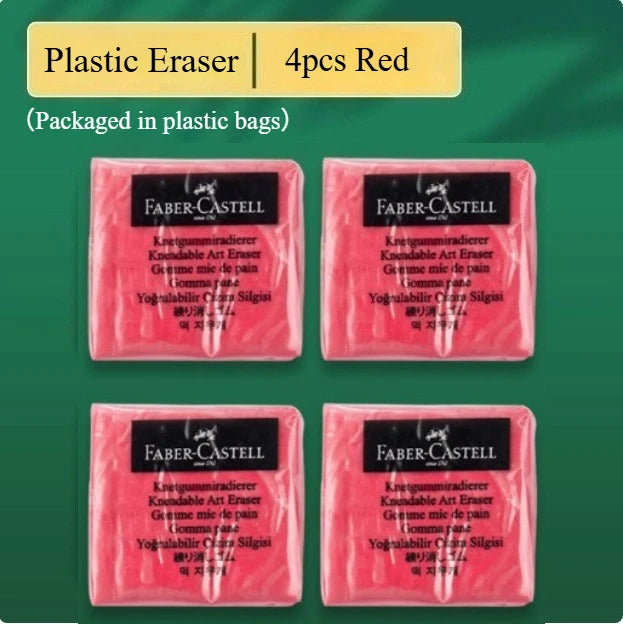 4Pcs Plasticity Rubber Eraser Wipe Highlight Kneaded Soft for Art Pianting Artists Design Sketch Drawing Plasticine Stationery