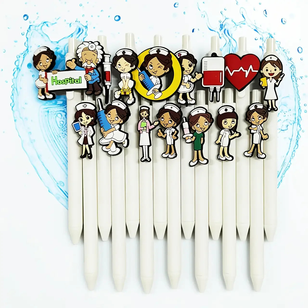 15/10/5 pcs Nurse-Themed Retractable Ballpoint Pens  Fun Medical Designs - Ideal Gift for Nurses & Medical Students