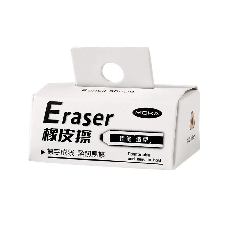 5/10 Pcs Eraser Pen-Shaped Eraser Ergonomic Comfortable Handing Cleaned Thoroughly For Kids Daily Write Sketch School Supplies