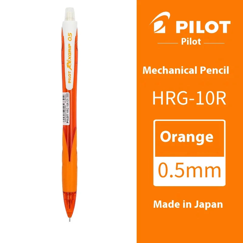Japan PILOT HRG-10R Mechanical Pencil,Colored Rod Unbreakable,Non-Toxic,for Kids Beginner writing,drawing,Design School Supplies