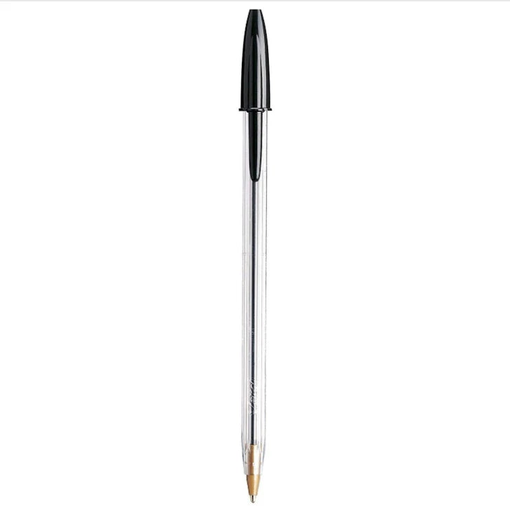 BIC Cristal Bold Crystal Pen Black Blue Red Ballpoint Pen School Supplies Office Supplies