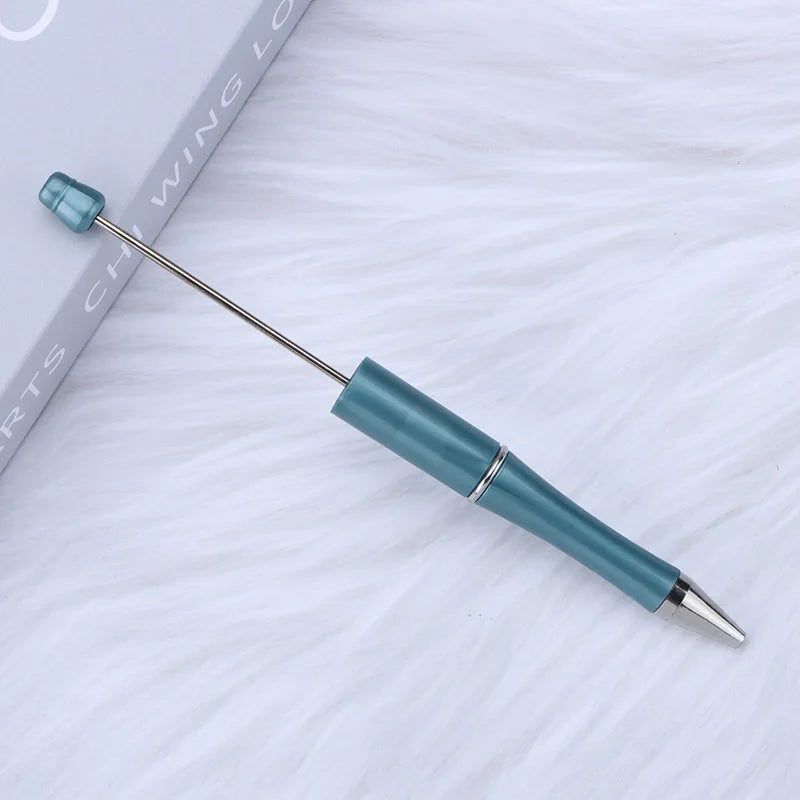 30Pcs DIY Beadable Ballpoint Ball Pens Gradient Gift Advertising Pens Korean Stationery Pen Making Supplies Gifts Office School