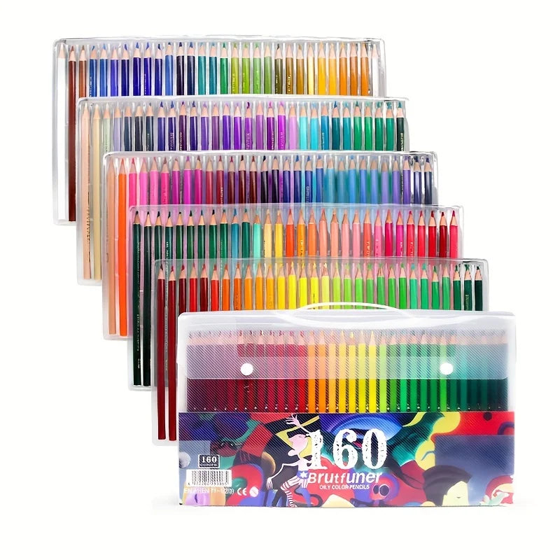 48/72/80/120/160/180/260/520 Professional Oil Based Colored Pencils for Artists - Pencils for Drawing, Sketching & Coloring