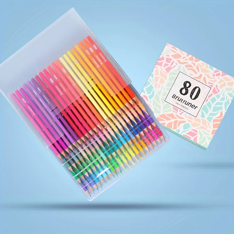 48/72/80/120/160/180/260/520 Professional Oil Based Colored Pencils for Artists - Pencils for Drawing, Sketching & Coloring