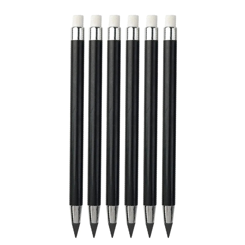 1/6/12 Pcs Eternal Pencil No Ink Infinity Pencils For Kids Art Sketch Drawing Writing Pen Tools Gift School Supplies Stationery