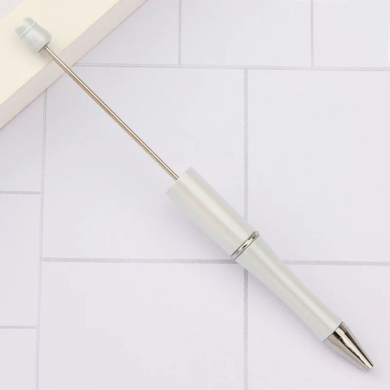 30Pcs DIY Beadable Ballpoint Ball Pens Gradient Gift Advertising Pens Korean Stationery Pen Making Supplies Gifts Office School