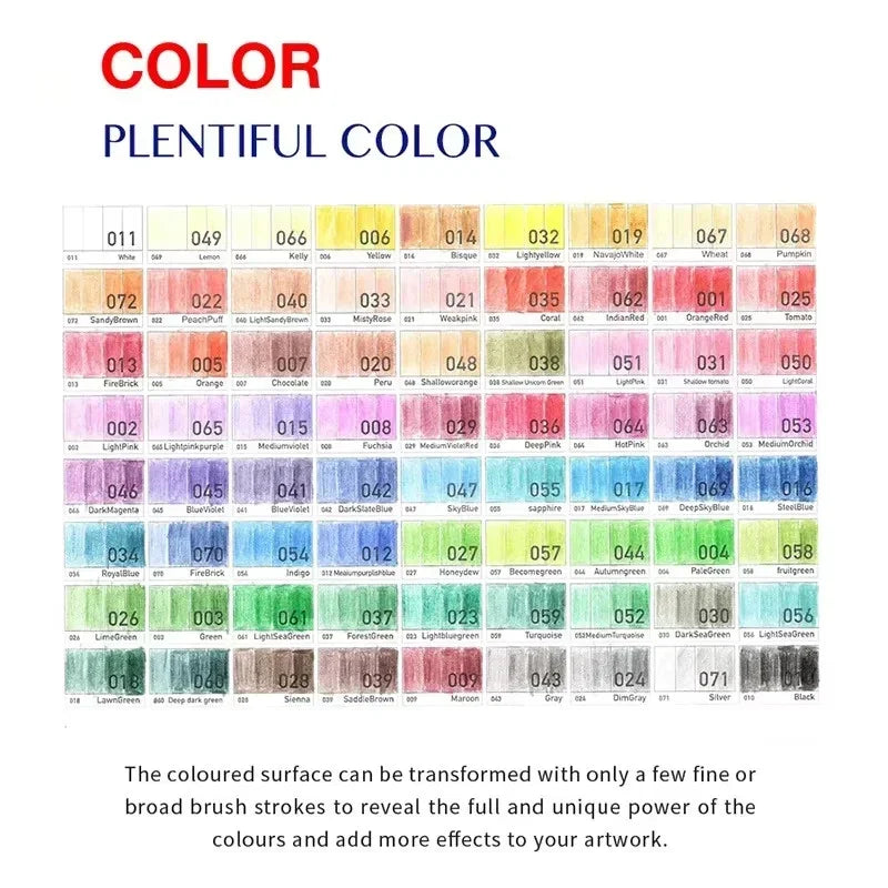 12/24/36/48/72 Colors Oily Colored Pencils Set Wood Professional Artist Paintings Drawing Sketch Art Design Student Supplies