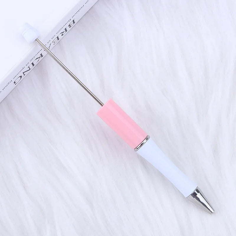 30Pcs DIY Beadable Ballpoint Ball Pens Gradient Gift Advertising Pens Korean Stationery Pen Making Supplies Gifts Office School
