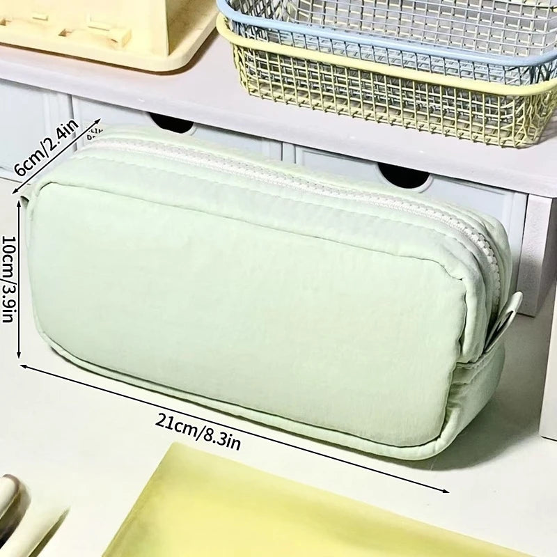 Pencil Case Large Capacity Pencil Pouch Portable 3 Layers Pen Bag Gift for Office School Back To School Stationery Storage Bags