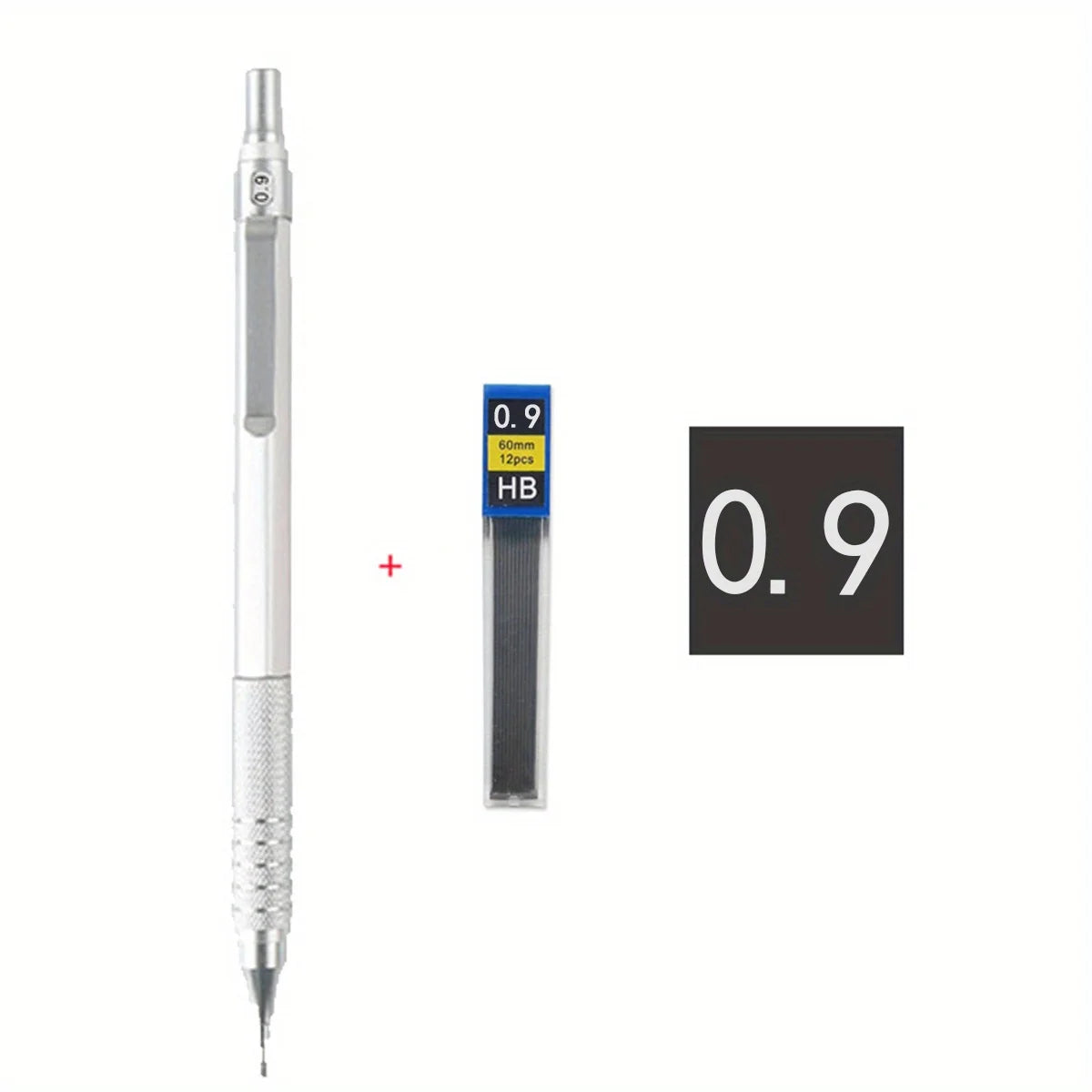 The same style as the architectural designer!Low center of gravity metal mechanical pencil 0.5-2.0mm full specification 2B/HB do