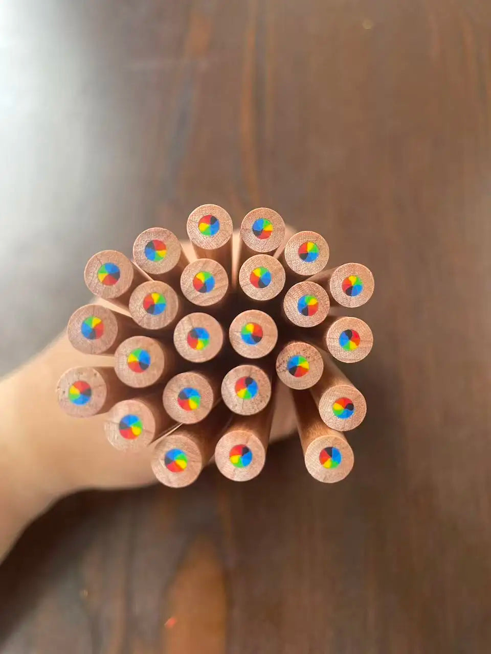 12PCS seven-color rainbow pen multi-color pencil creative color pen gradient color mixed color DIY color pencil hand-painted stu