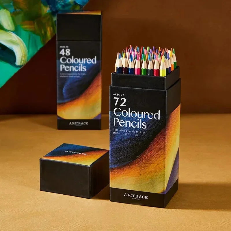 12/24/36/48/72 Colors Oily Colored Pencils Set Wood Professional Artist Paintings Drawing Sketch Art Design Student Supplies