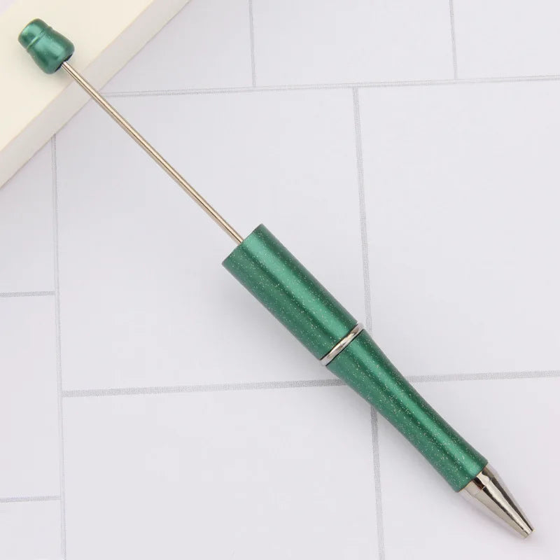 30Pcs DIY Beadable Ballpoint Ball Pens Gradient Gift Advertising Pens Korean Stationery Pen Making Supplies Gifts Office School
