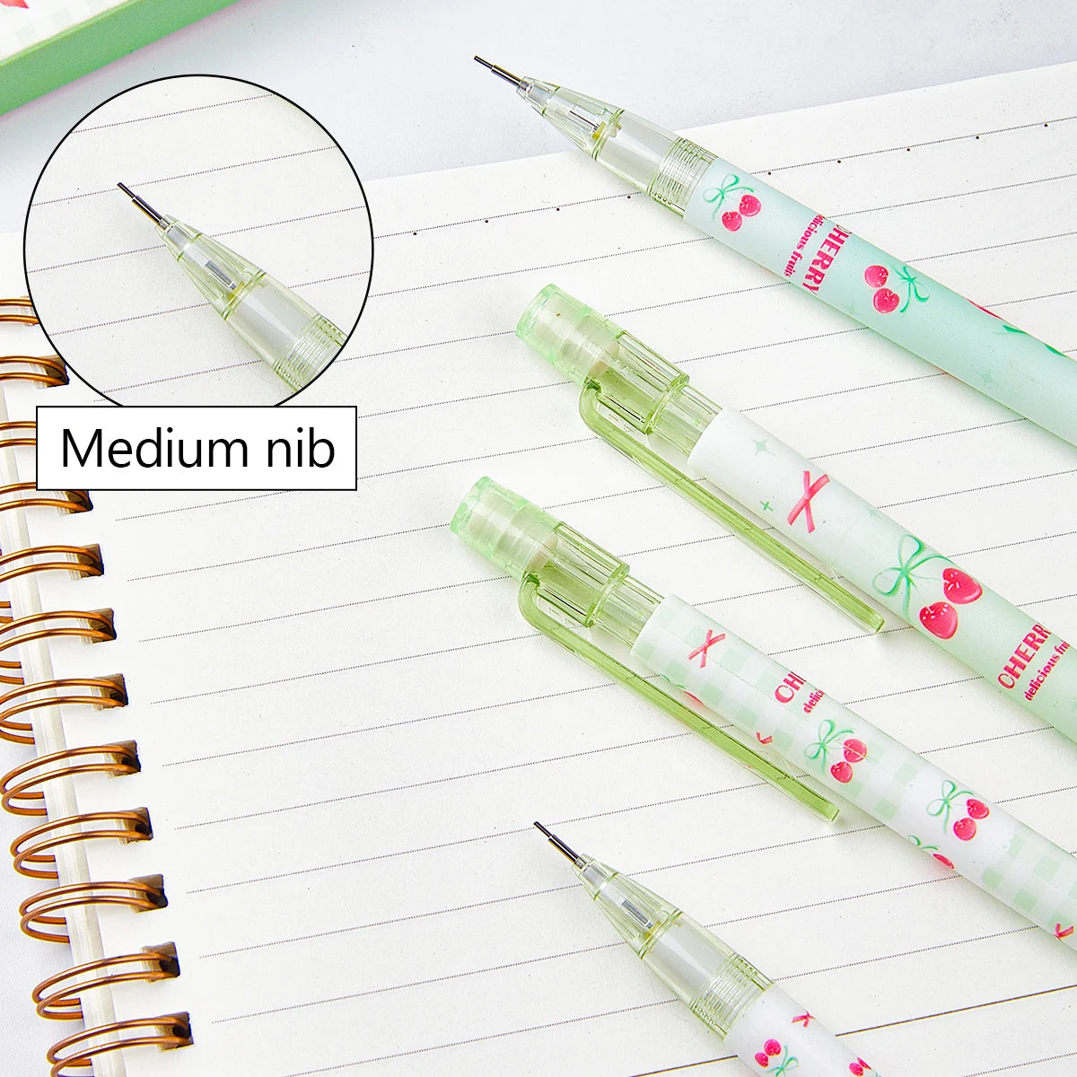 4pcs 0.5mm Mechanical Pencils with Eraser, Smooth Writing Erasable Automatic Pencils for School, Office, Back-to-School Gifts