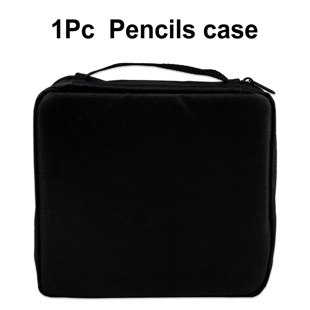 1pc Colored Pencil Case 50/72/120 Slots, Large Capacity Pen Pencil Case, Gel Pens Organizer Zipper Carrying Portable Suitable